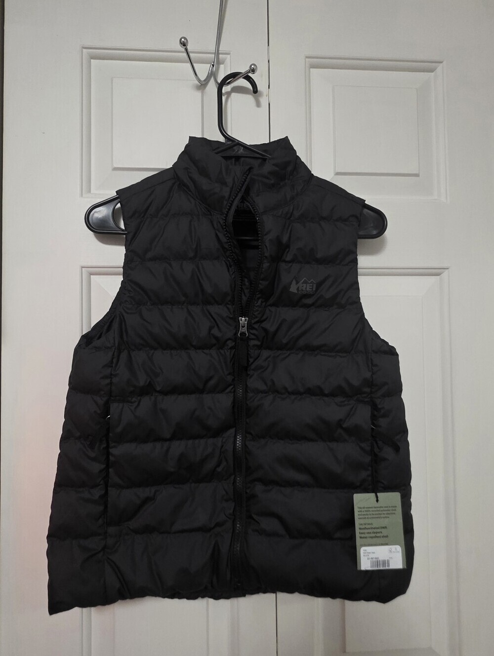 REI Co-op Down 650 Kids Black Vest NWT Size Large Unisex